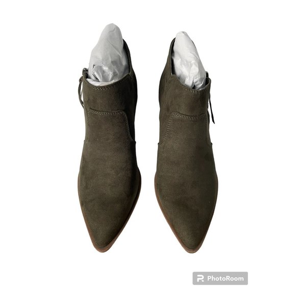 Women Size 9-1/2 AMERICAN EAGLE HANA Ankle Boots, olive - Picture 2 of 5